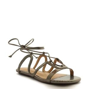 NEW SCHUTZ Brynd Lace-Up Sandal Bronze US 6